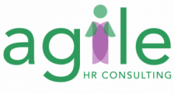 Agile HR Consulting logo in green with a puple I