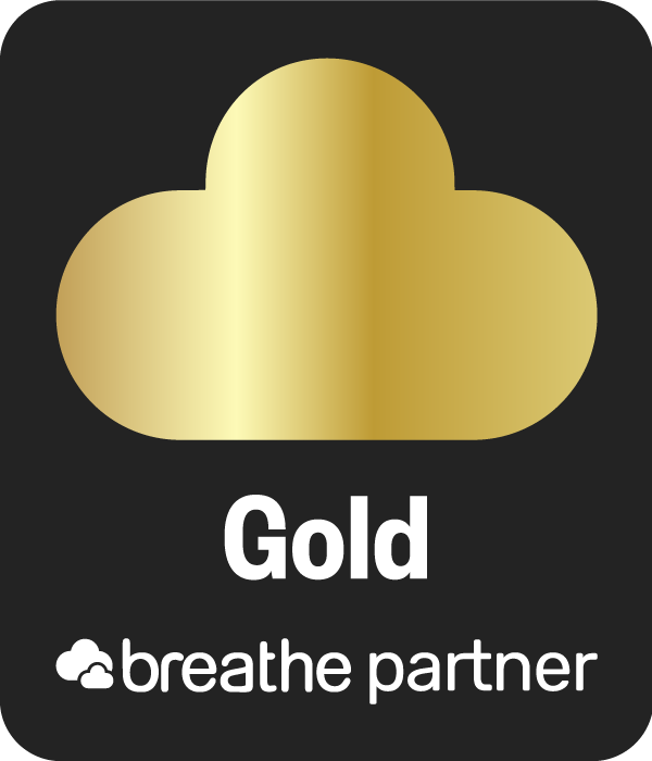 gold breathe partner badge